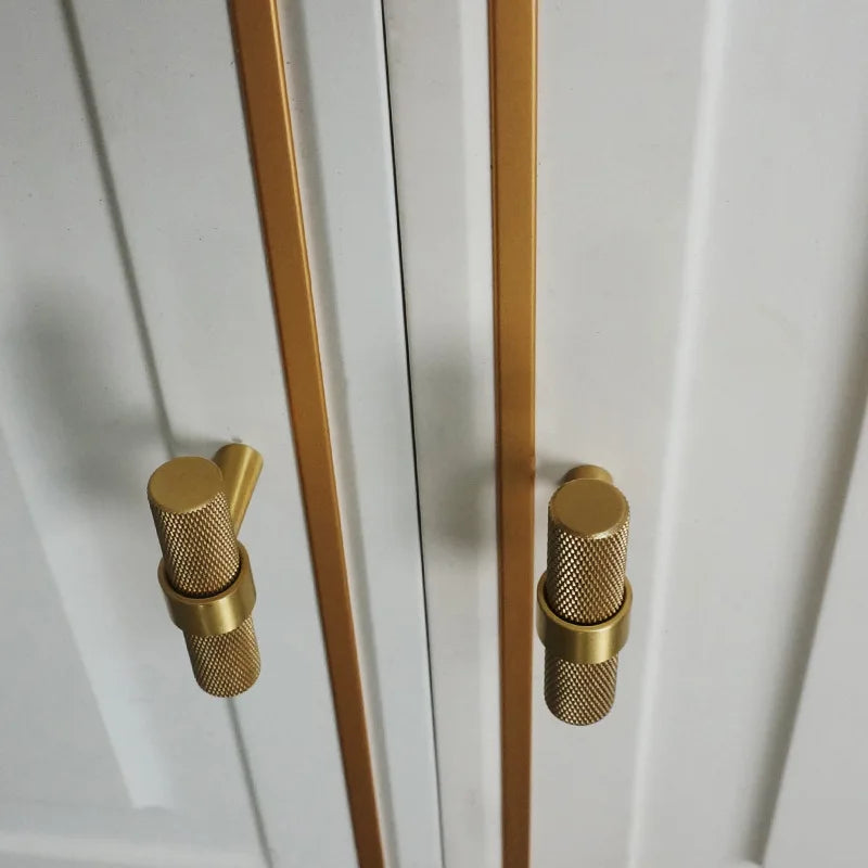 Long Knurled Handle Cabinet