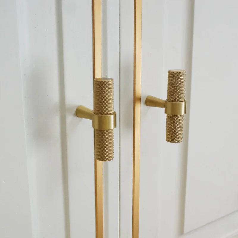 Long Knurled Handle Cabinet