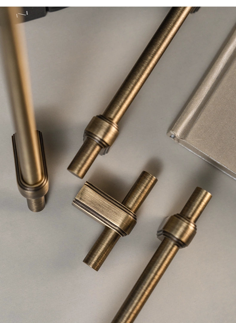 Antique Bronze Solid Brass Cabinet Handle