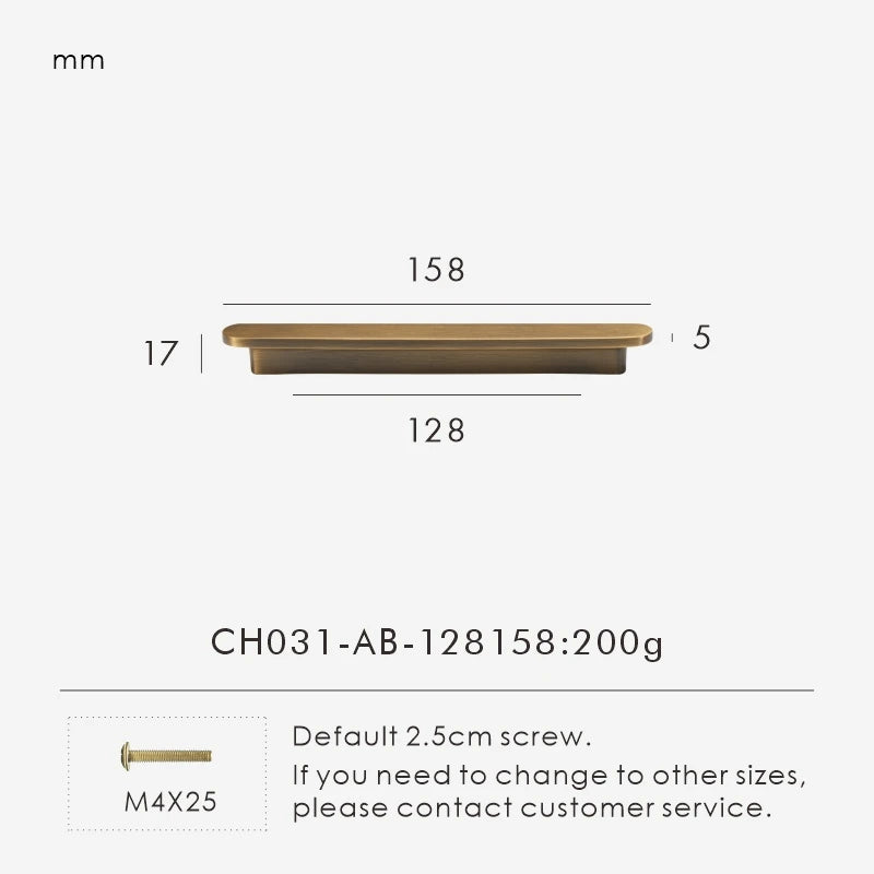 Solid Brass Plain Modern Style