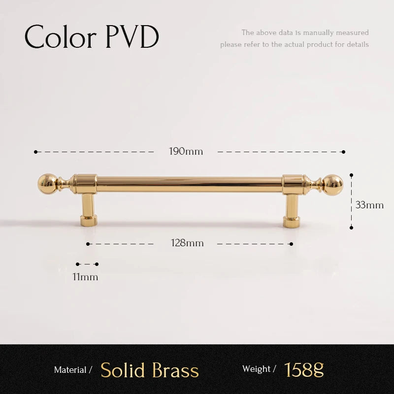 Solid Brass Kitchen Cabinet Handle