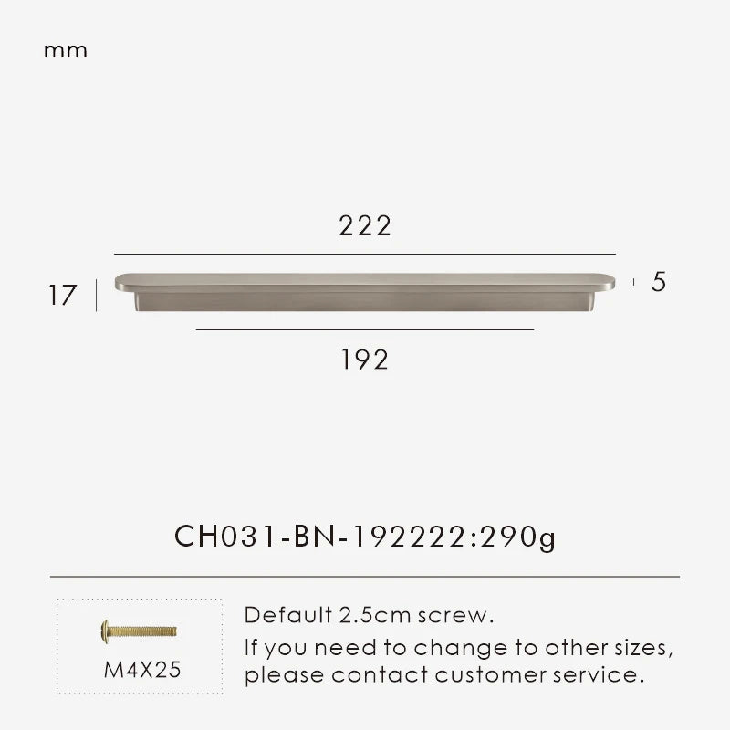 Solid Brass Plain Modern