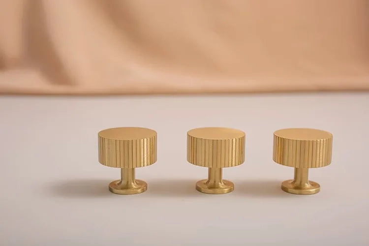 Solid Brass Kitchen Cabinet Gold Knobs