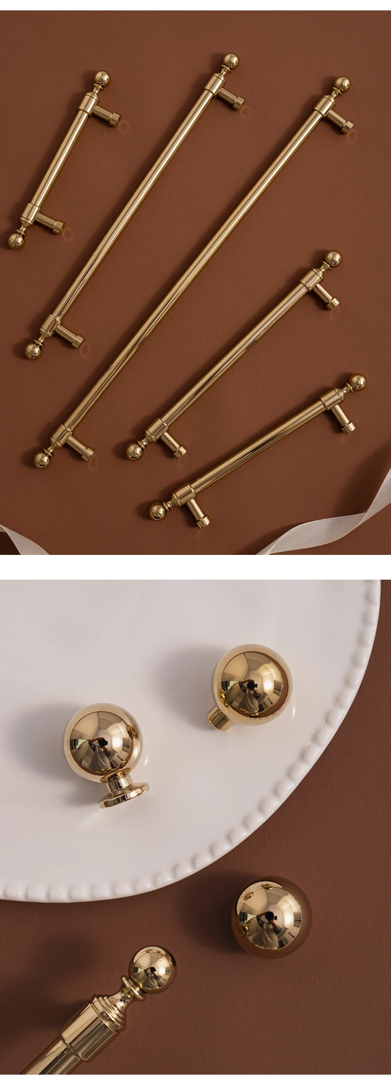 Solid Brass Kitchen Cabinet Handle