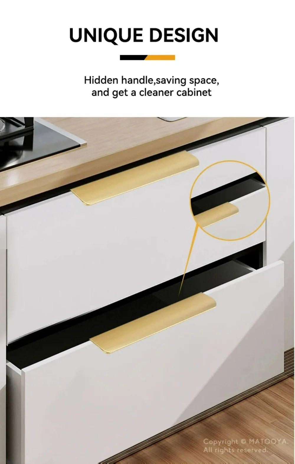Hidden Cabinet Handles