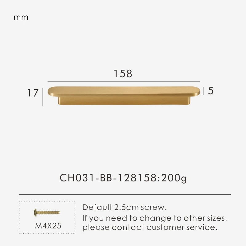 Solid Brass Plain Modern