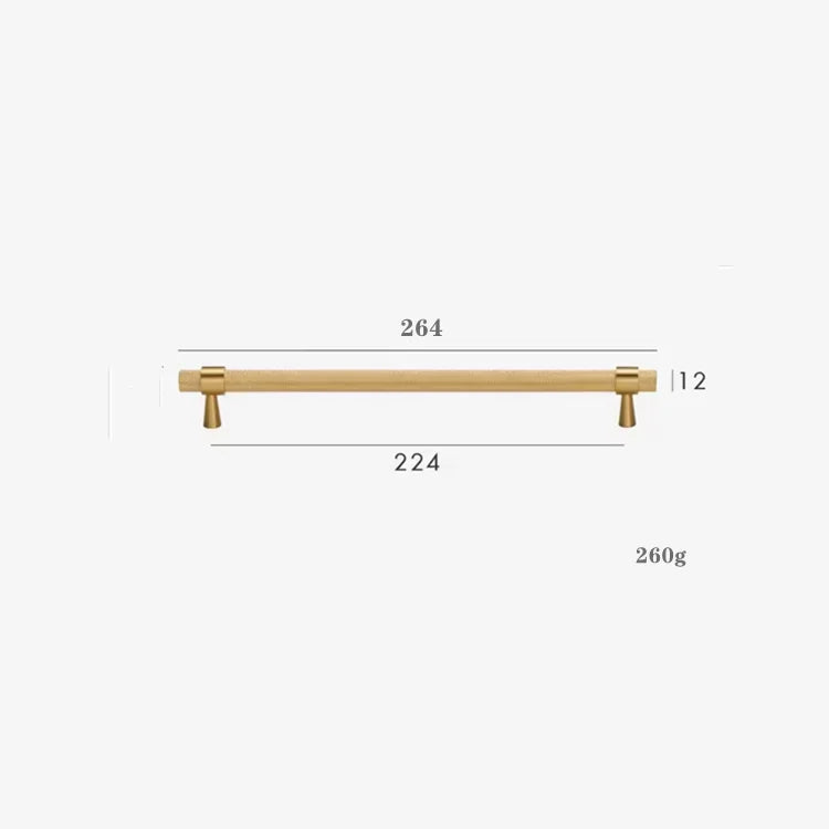 Long Knurled Handle Cabinet