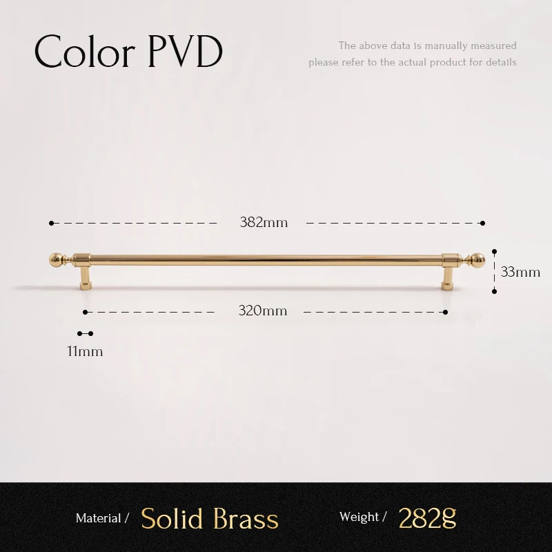 Solid Brass Kitchen Cabinet Handle