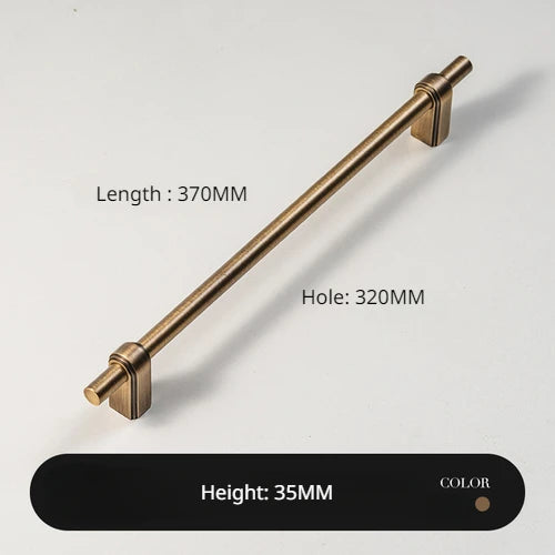 Antique Bronze Solid Brass Cabinet Handle