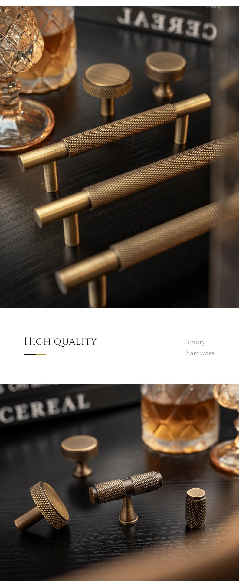 Brass Diamond-cut Cross Knurl