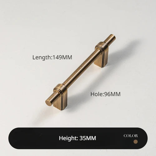 Antique Bronze Solid Brass Cabinet Handle