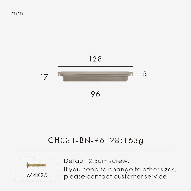 Solid Brass Plain Modern