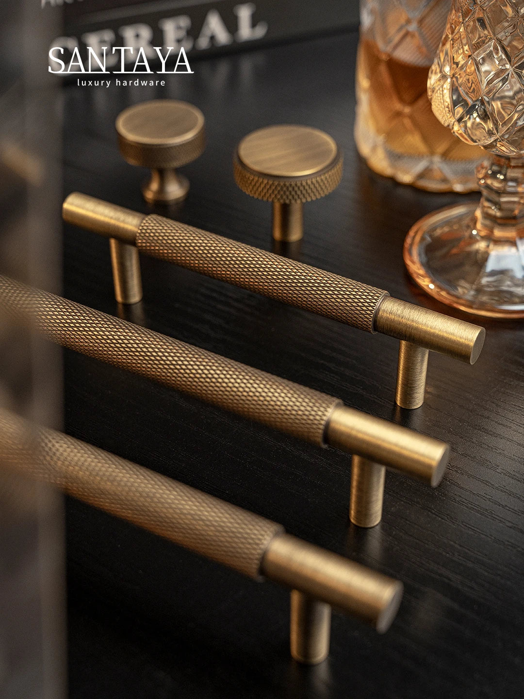 Brass Diamond-cut Cross Knurl