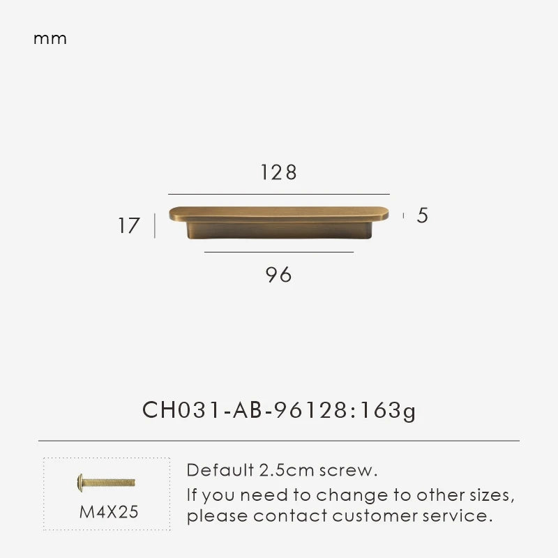 Solid Brass Plain Modern Style