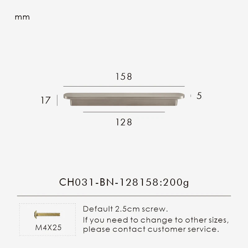 Solid Brass Plain Modern