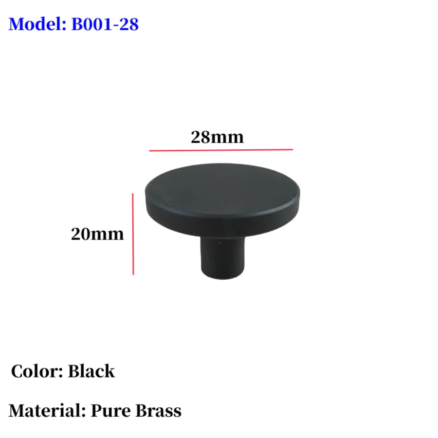 Luxury Solid Brass Round Knobs