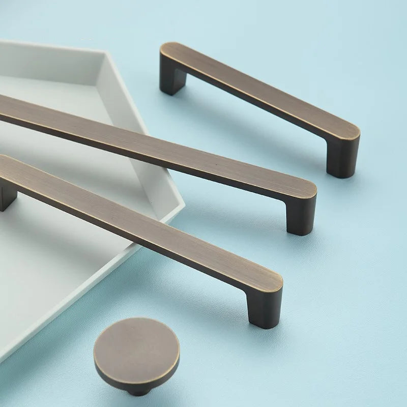 Modern Solid Brass Cabinet Handles