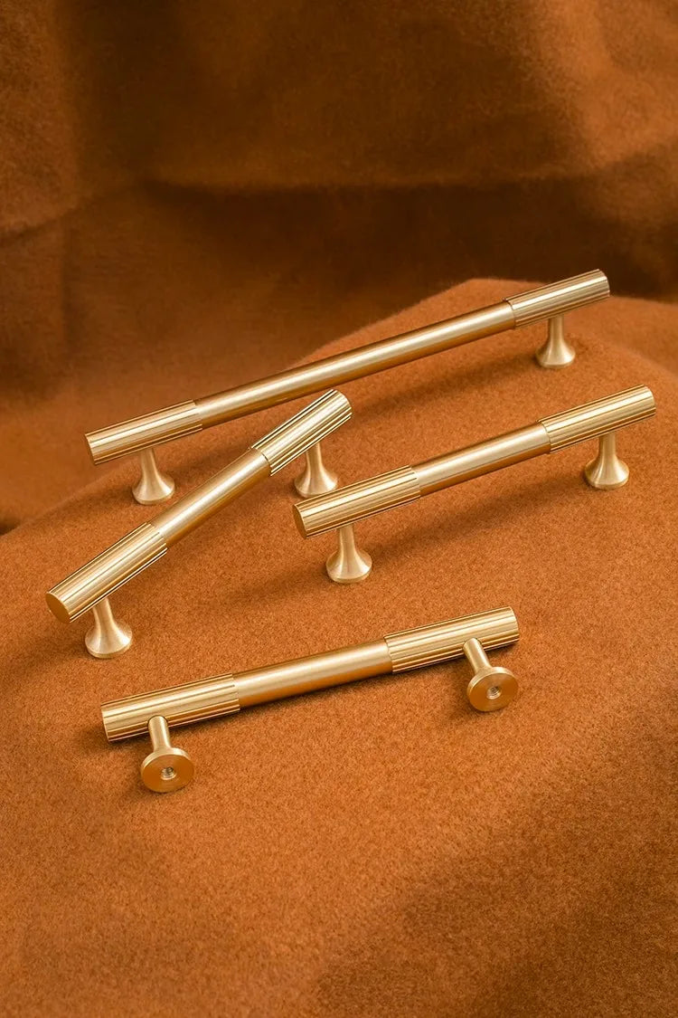 Solid Brass Kitchen Cabinet Gold Knobs