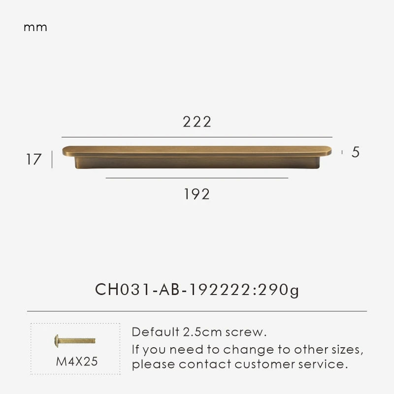 Solid Brass Plain Modern Style