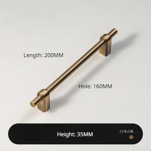 Antique Bronze Solid Brass Cabinet Handle