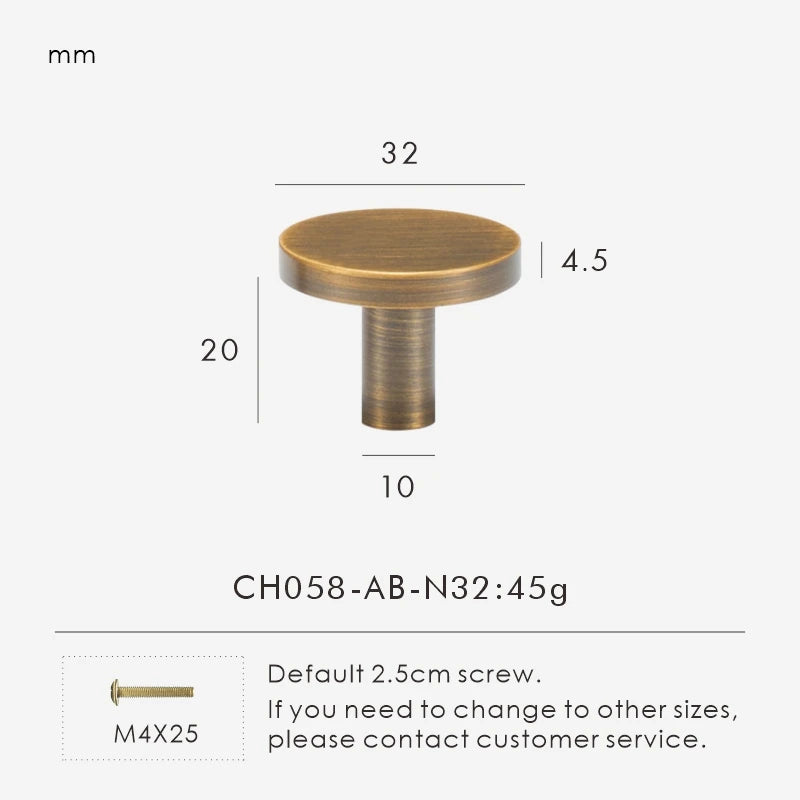 Solid Brass Plain Modern Style