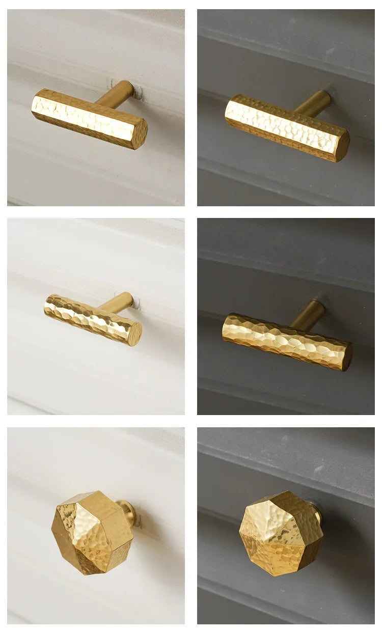Solid Brass Hand Hammer Handles