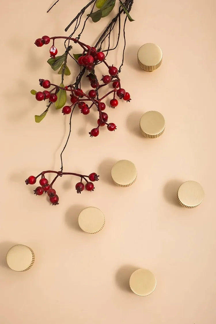 Solid Brass Kitchen Cabinet Gold Knobs