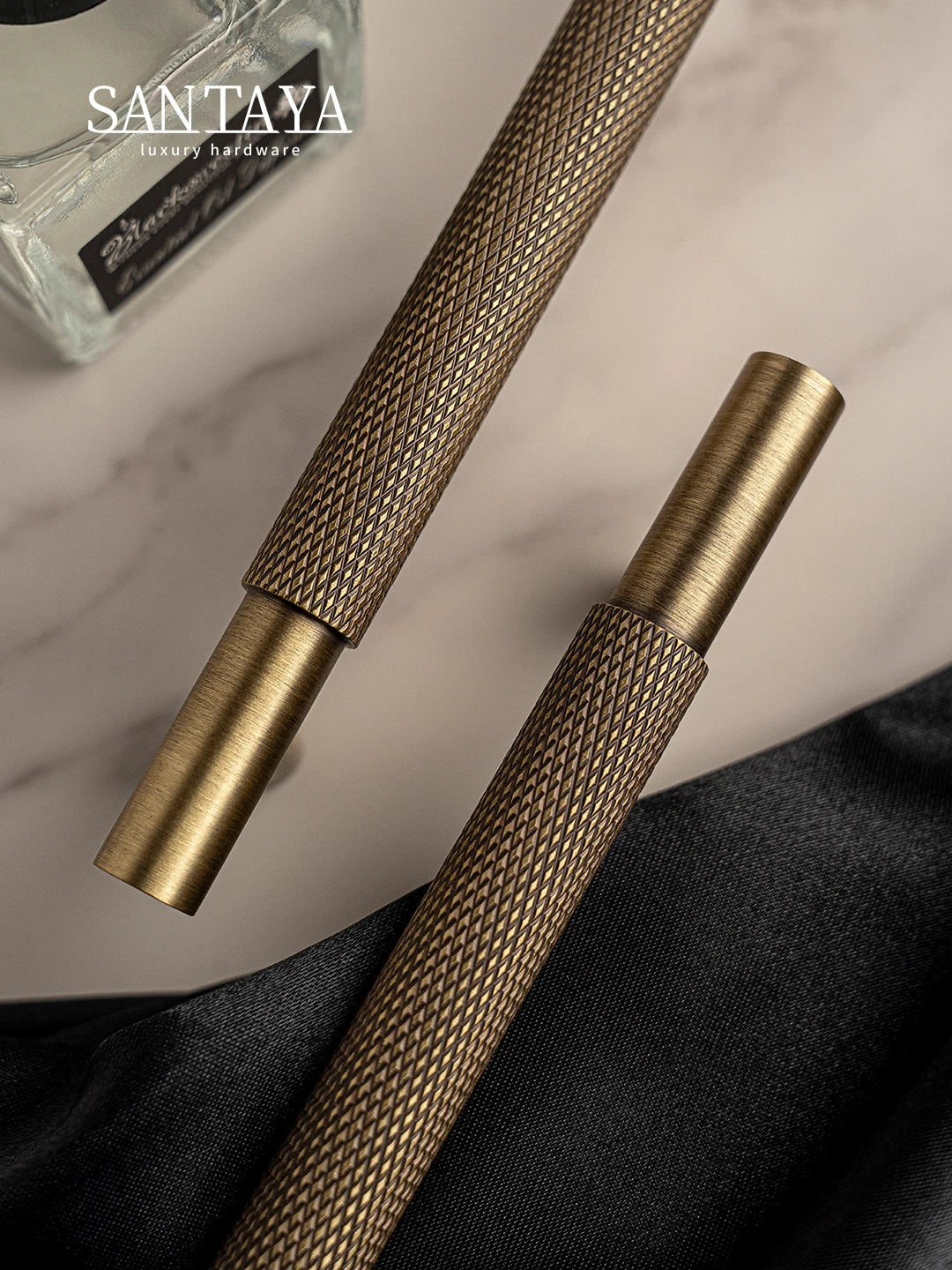 Brass Diamond-cut Cross Knurl