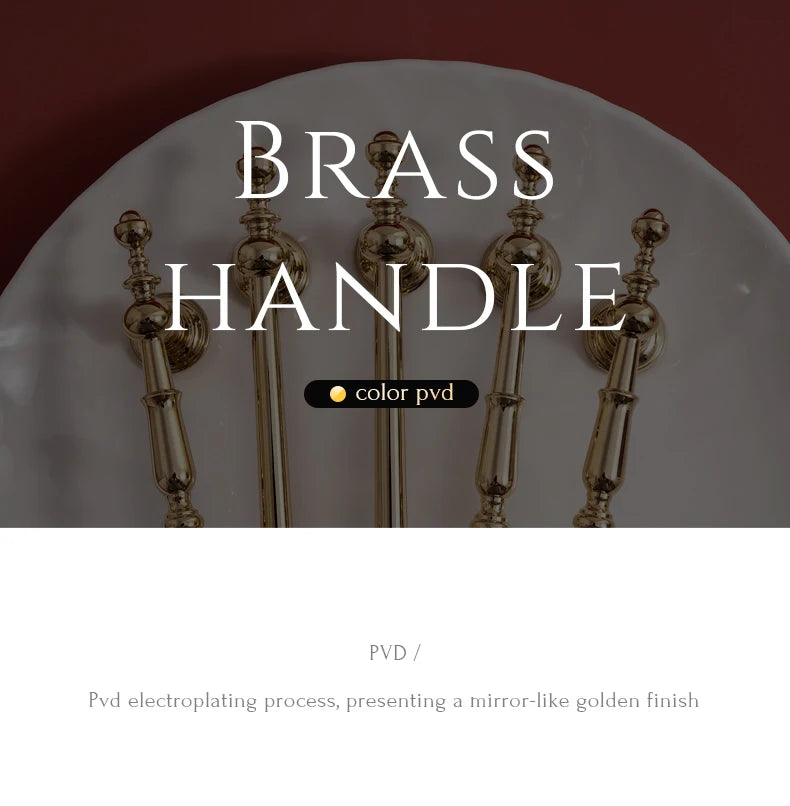 Solid Brass Bright Gold Knob