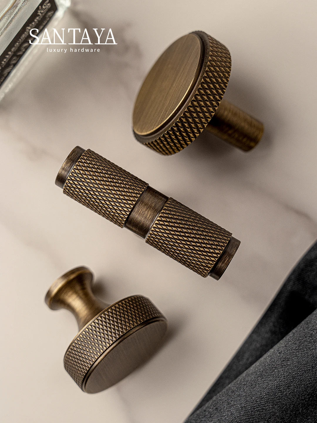 Brass Diamond-cut Cross Knurl