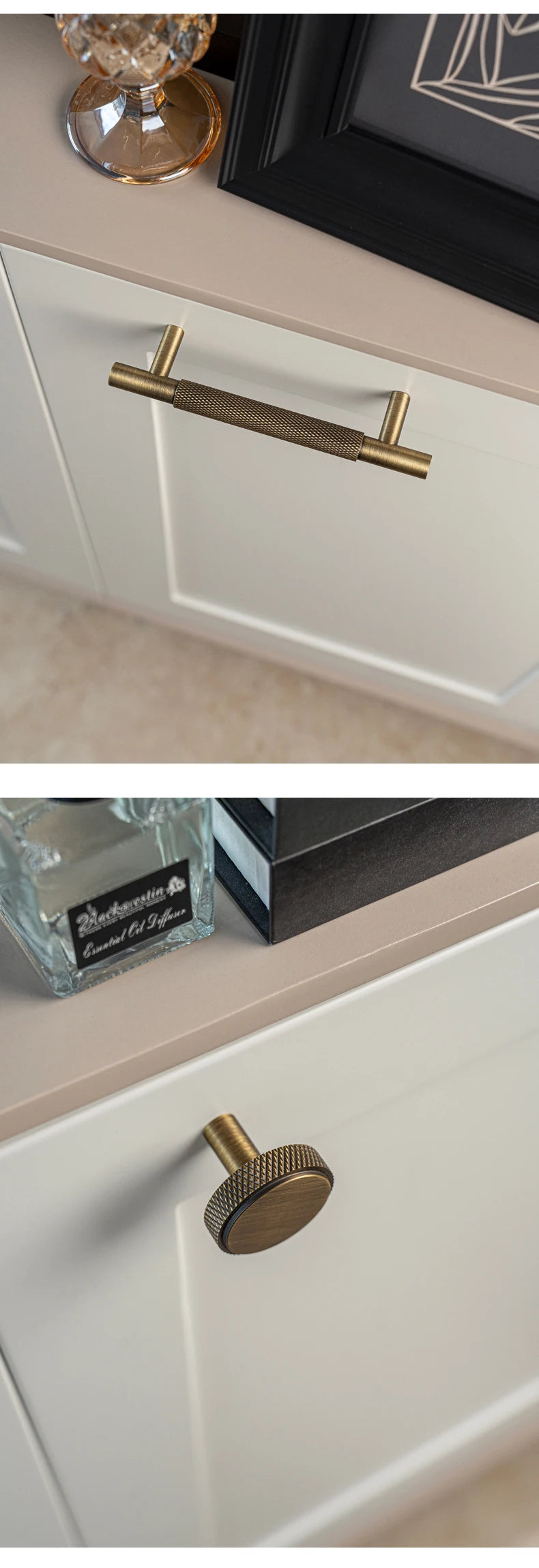 Brass Diamond-cut Cross Knurl