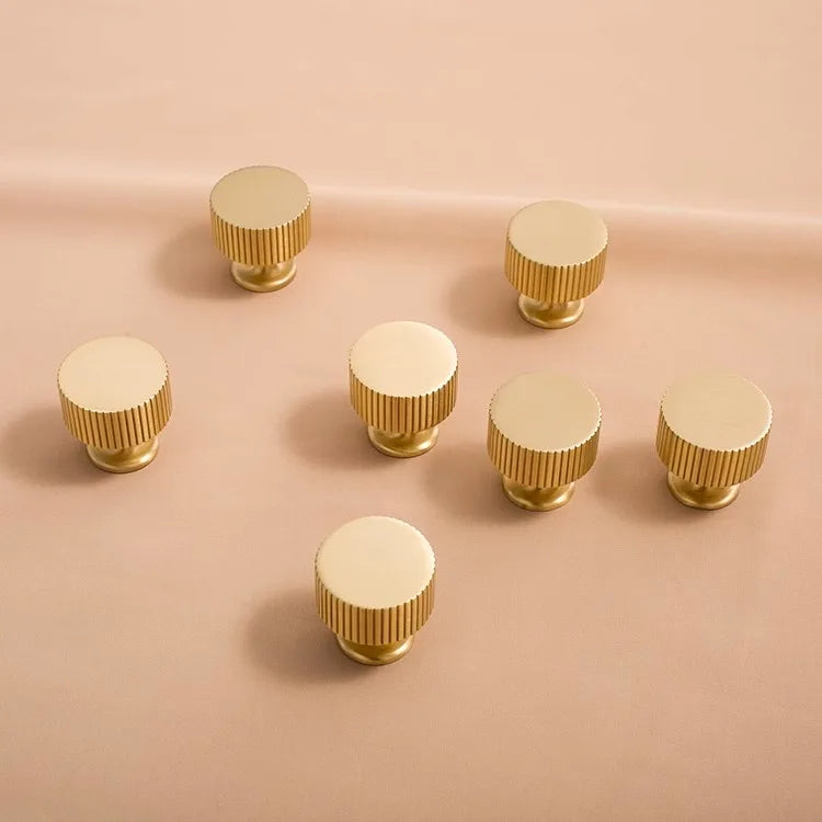 Solid Brass Kitchen Cabinet Gold Knobs