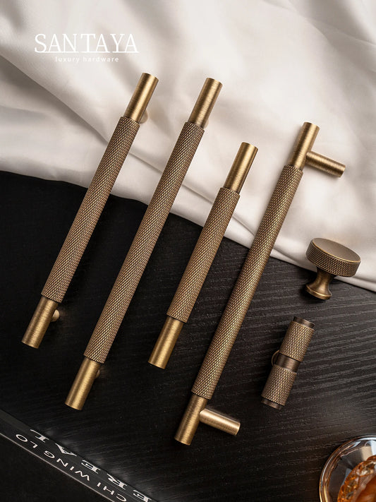 Brass Diamond-cut Cross Knurl