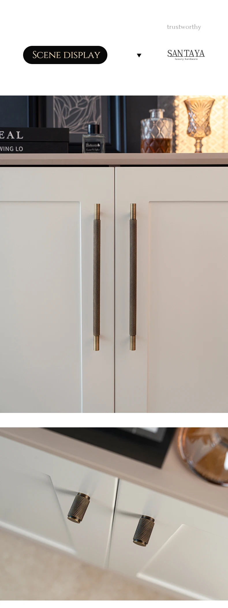 Brass Diamond-cut Cross Knurl