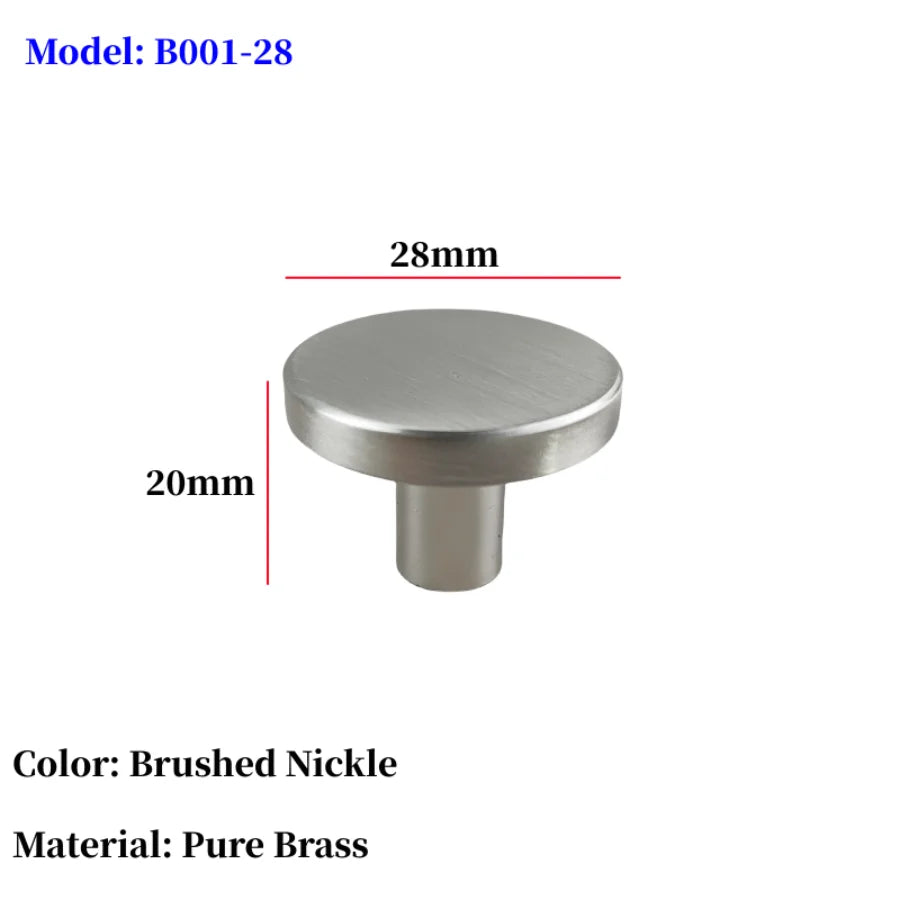 Luxury Solid Brass Round Knobs