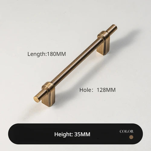 Antique Bronze Solid Brass Cabinet Handle