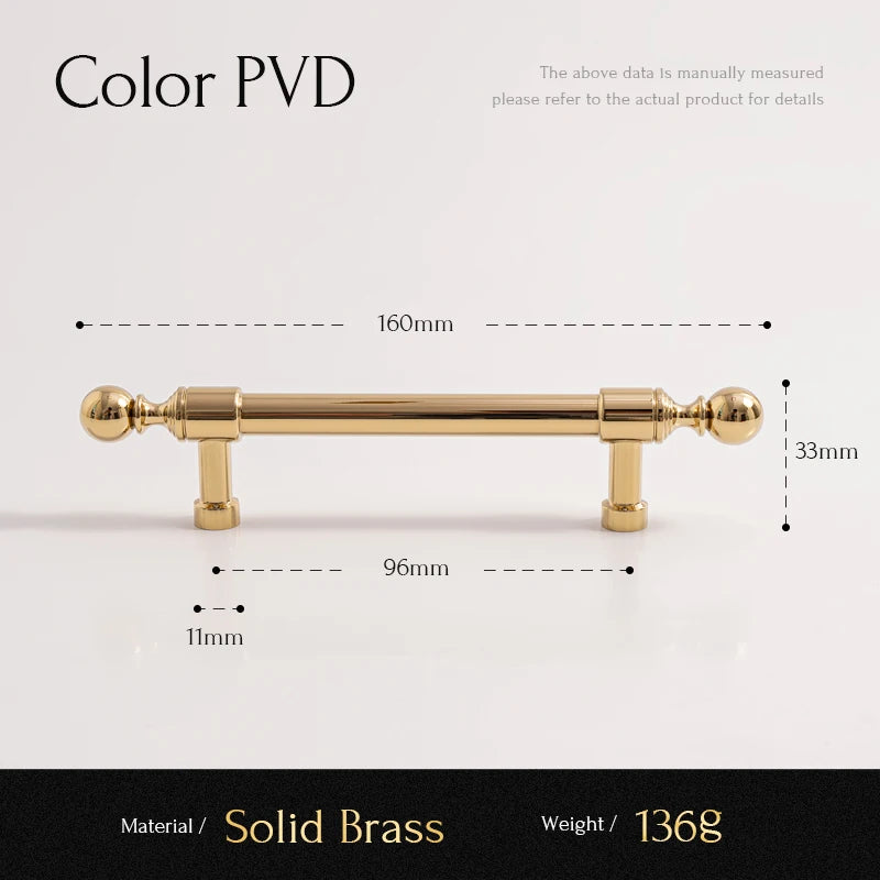 Solid Brass Kitchen Cabinet Handle