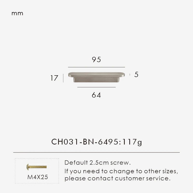 Solid Brass Plain Modern