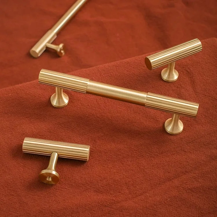 Solid Brass Kitchen Cabinet Gold Knobs