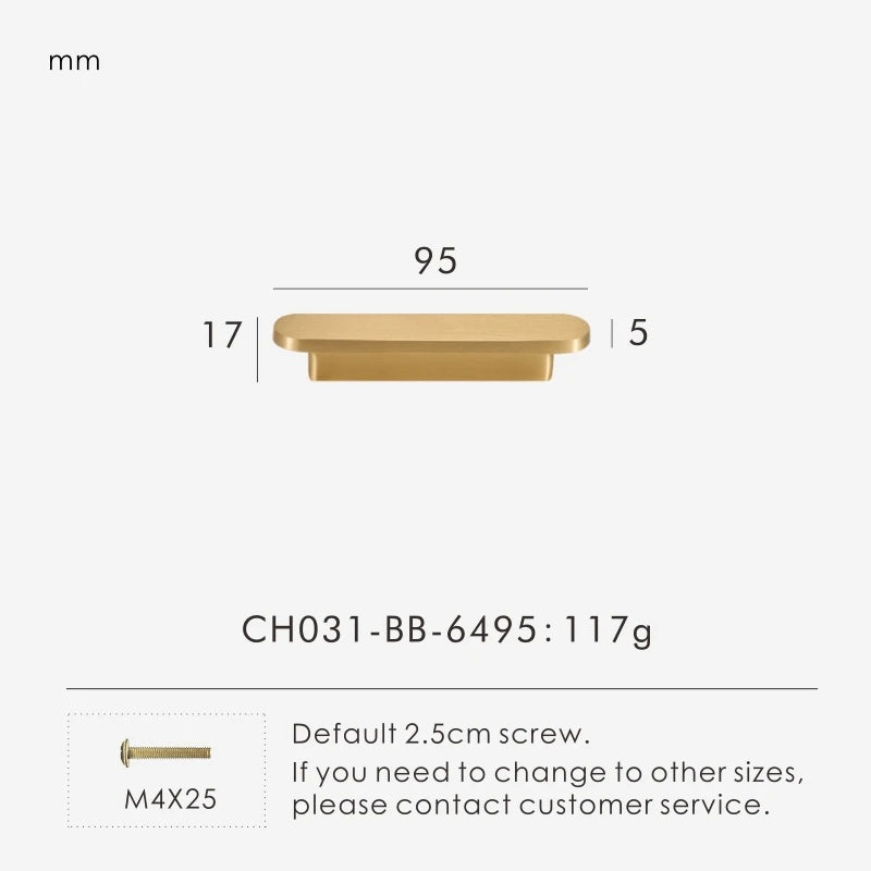 Solid Brass Plain Modern