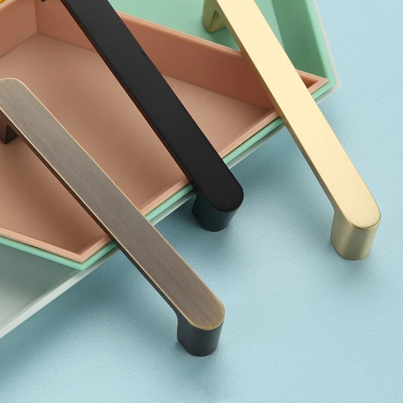 Modern Solid Brass Cabinet Handles