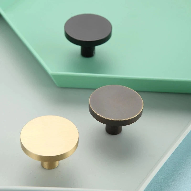 Modern Solid Brass Cabinet Handles