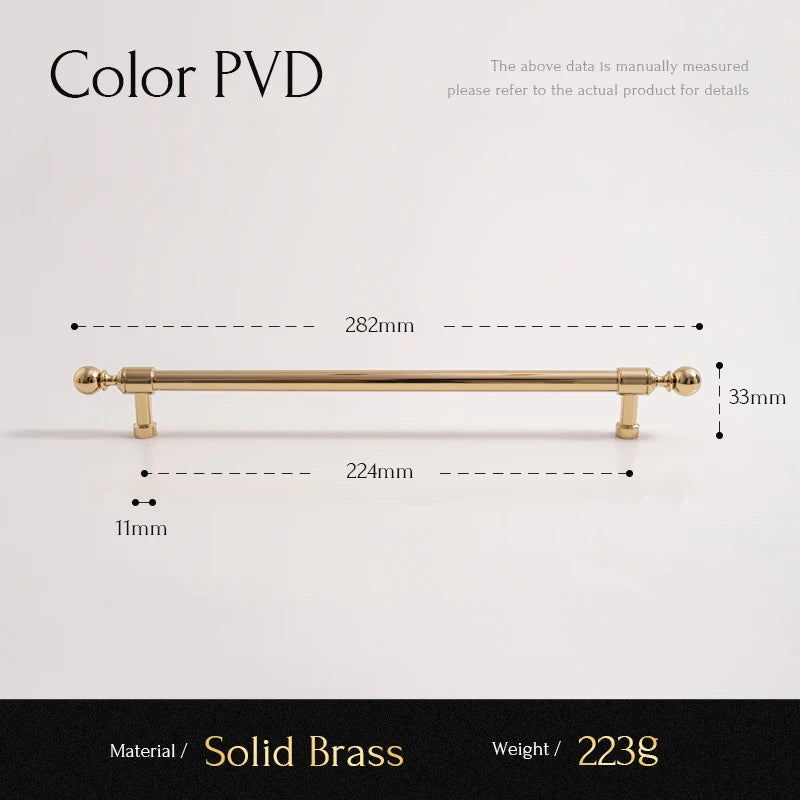 Solid Brass Kitchen Cabinet Handle