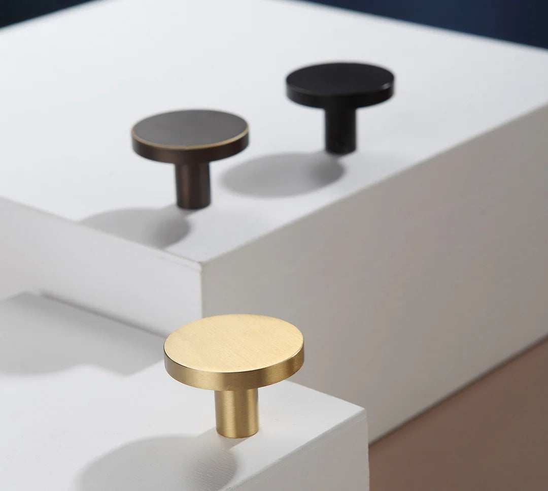 Modern Solid Brass Cabinet Handles
