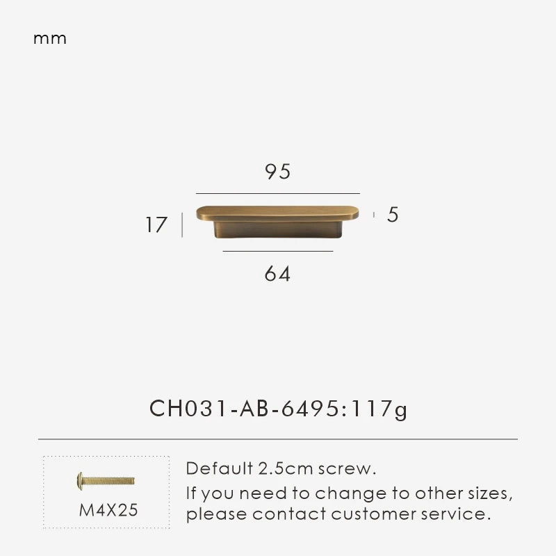 Solid Brass Plain Modern Style