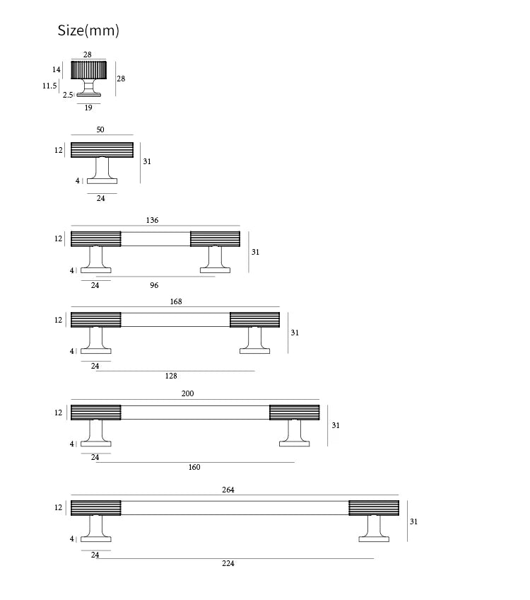 Brass Vintage Style Handles